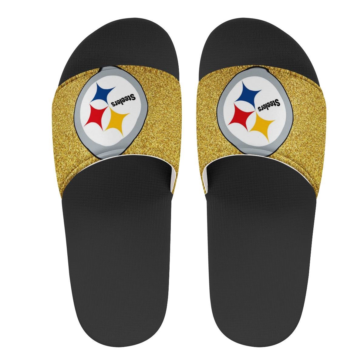Men's Pittsburgh Steelers Flip Flops 003 Men's Pittsburgh Steelers Flip Flops 003